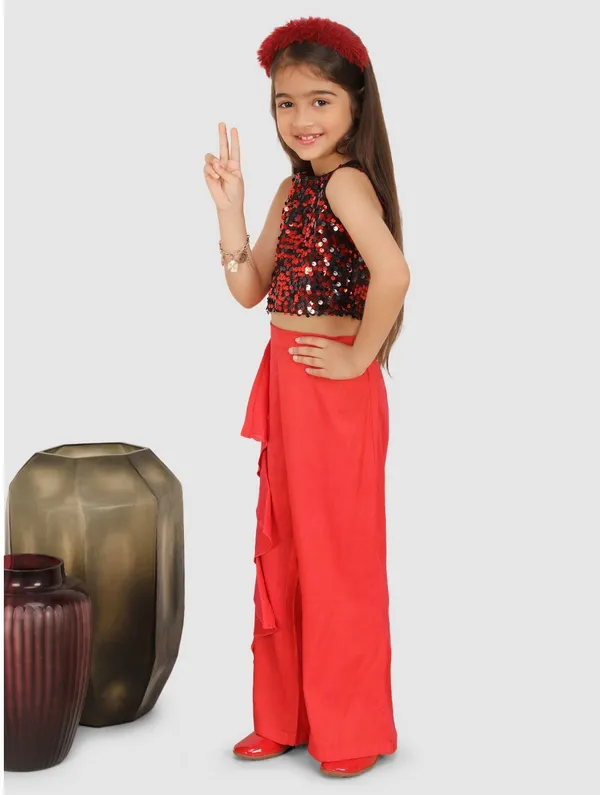 Pink_Solid_Casual_Casual_Top_Trouser_For_Girls