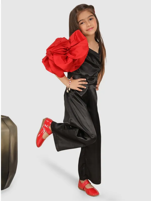 Black_Solid_Casual_Top_&_Trouser_Set_for_Girls_–_Effortless_Style_&_Comfort
