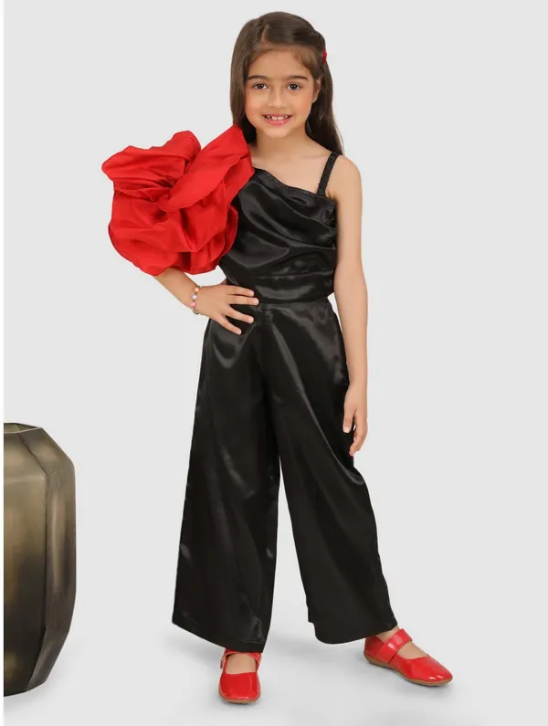 Black_Solid_Casual_Top_&_Trouser_Set_for_Girls_–_Effortless_Style_&_Comfort