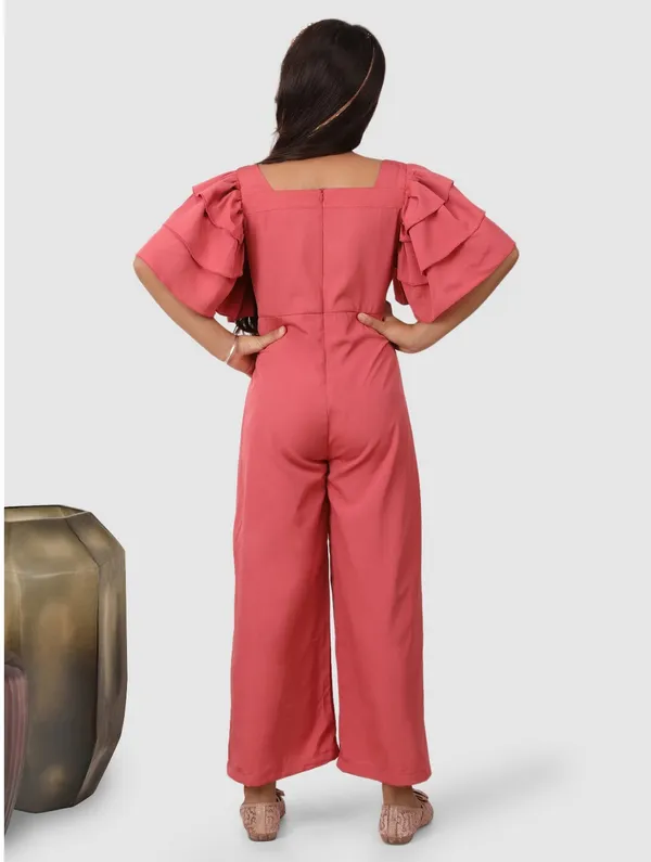 Pink_Premium_Quality_Solid_Jumpsuit_For_Girls