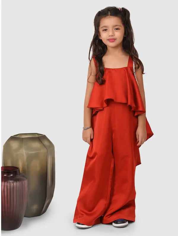 Brown_Premium_Quality_Solid_Jumpsuit_For_Girls