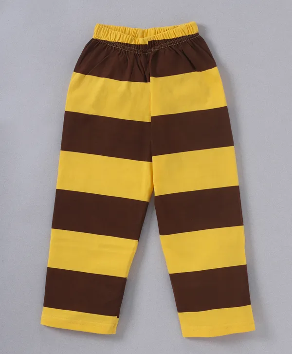 Kids_Premium_Cotton_Full_Sleeves_Bee_Printed_Tshirt_&_Pyjama_Set_-_Multicolor