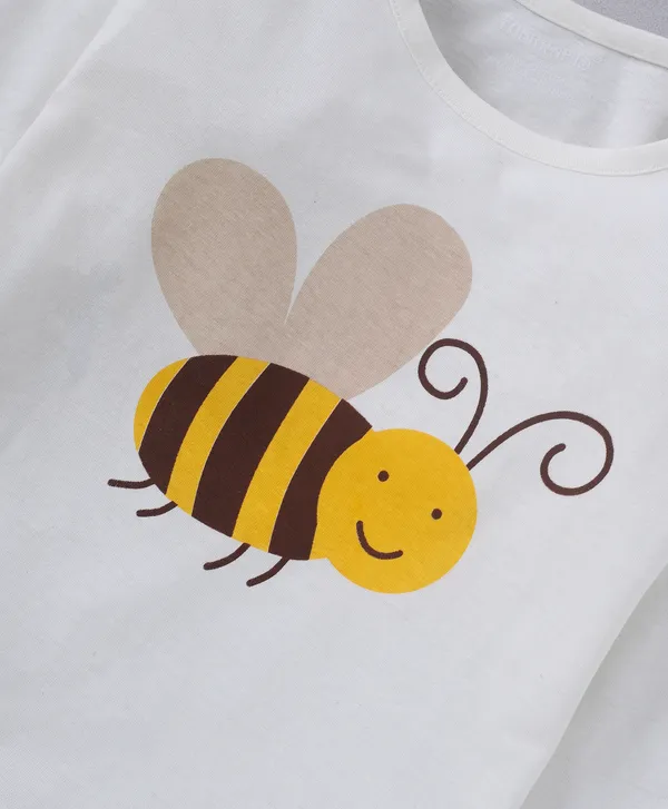Kids_Premium_Cotton_Full_Sleeves_Bee_Printed_Tshirt_&_Pyjama_Set_-_Multicolor
