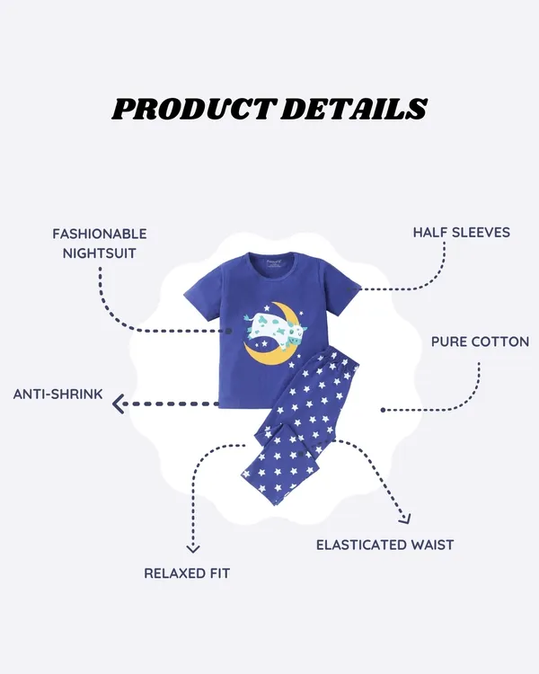 Kids_Premium_Cotton_Half_Sleeves_Printed_Tshirt_&_Pyjama_Set_-_Blue