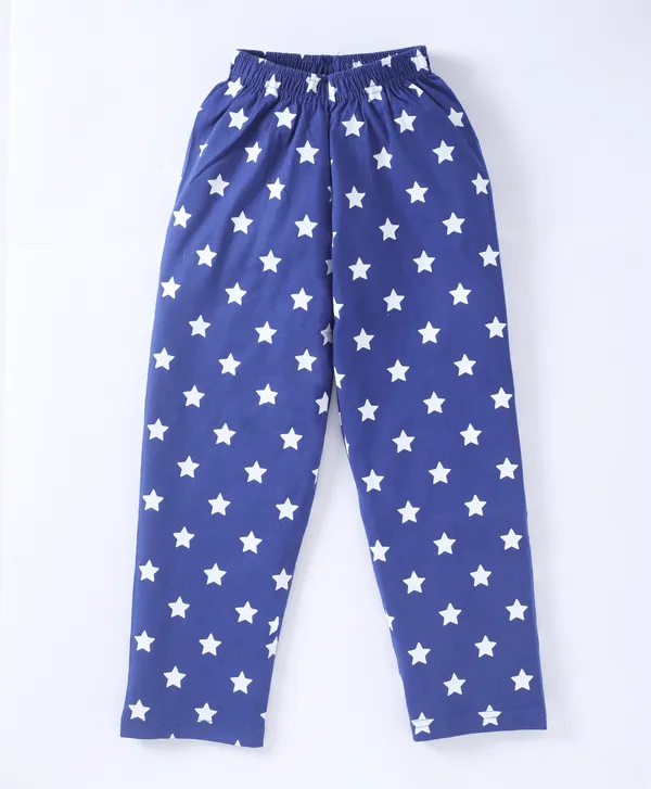 Kids_Premium_Cotton_Half_Sleeves_Printed_Tshirt_&_Pyjama_Set_-_Blue