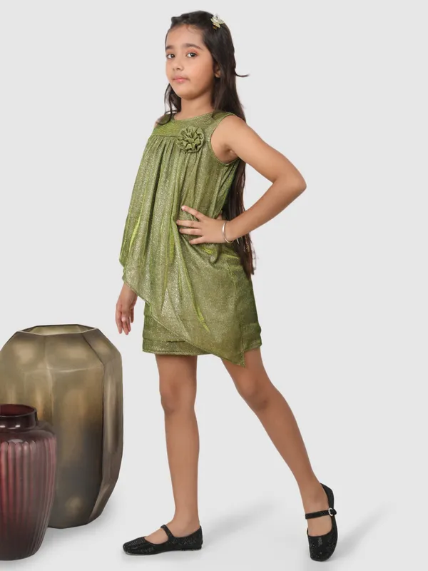 Jelly_Jones__knee_length_glitter_Dress_Green