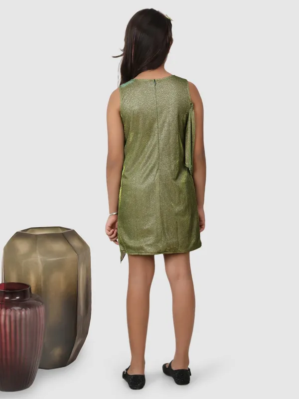 Jelly_Jones__knee_length_glitter_Dress_Green