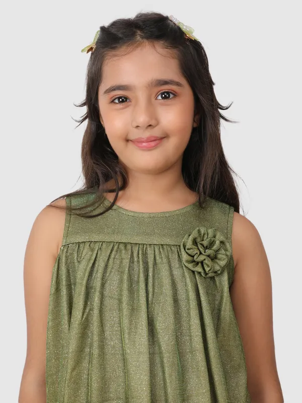Jelly_Jones__knee_length_glitter_Dress_Green