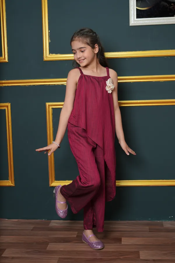 Jelly_Jones_Maroon_Asymmetric_Jumpsuit_with_flower