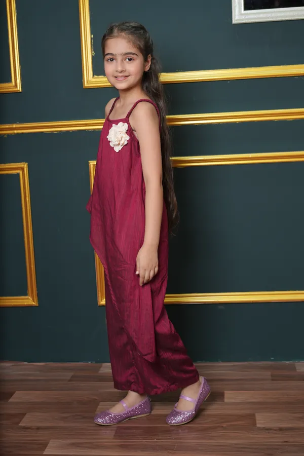 Jelly_Jones_Maroon_Asymmetric_Jumpsuit_with_flower