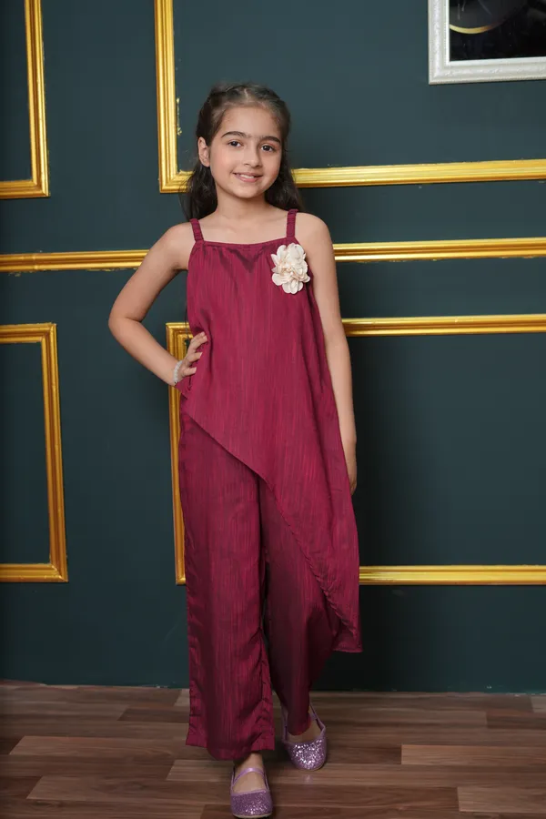 Jelly_Jones_Maroon_Asymmetric_Jumpsuit_with_flower