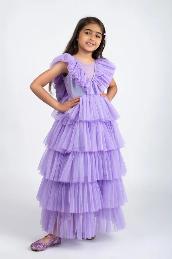 Mauve_Premium_Quality_Dress_For_Kids_Girls