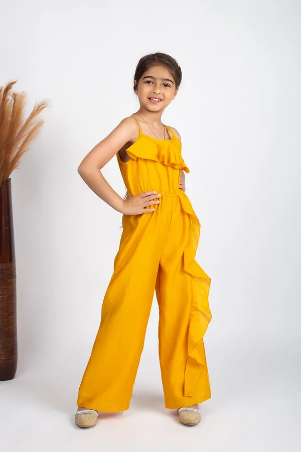 Yellow_Premium_Quality_Jumpsuit_For_Kids_Girls