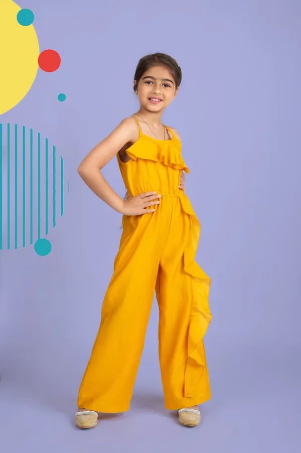 Yellow_Premium_Quality_Jumpsuit_For_Kids_Girls
