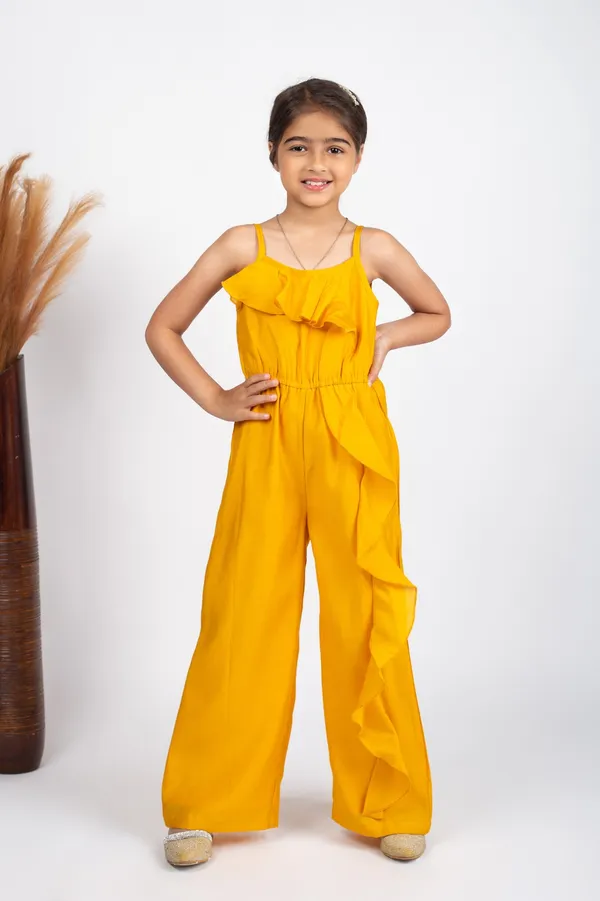 Yellow_Premium_Quality_Jumpsuit_For_Kids_Girls