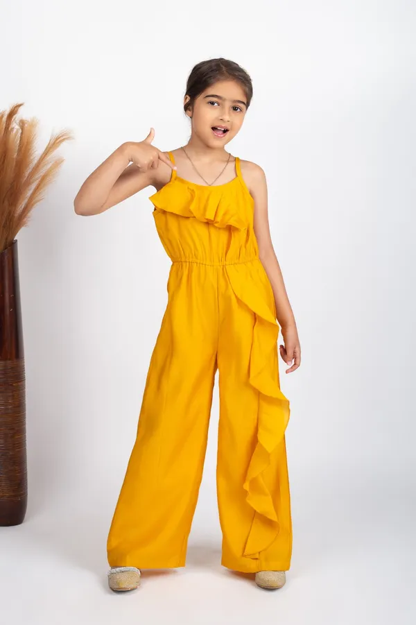 Yellow_Premium_Quality_Jumpsuit_For_Kids_Girls