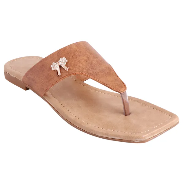 Acknew_Beige_Colour_Stylish,Premium_&_Fantastic_Pattern__Flat_Slipper_For_Women_&_Girls__|_Stylish_And_Comfortable_Casual_Sandal_|_Women's_Footwear_|Girls_Footwear