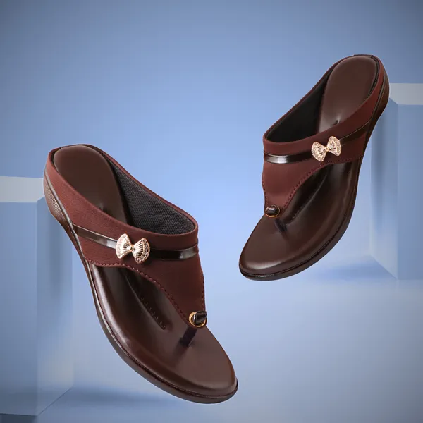 Acknew_Brown_Colour_Flat_Slipper_For_Women_&_Girls__|_Stylish_And_Comfortable_Casual_Sandal_|_Women's_Footwear_|Girls_Footwear