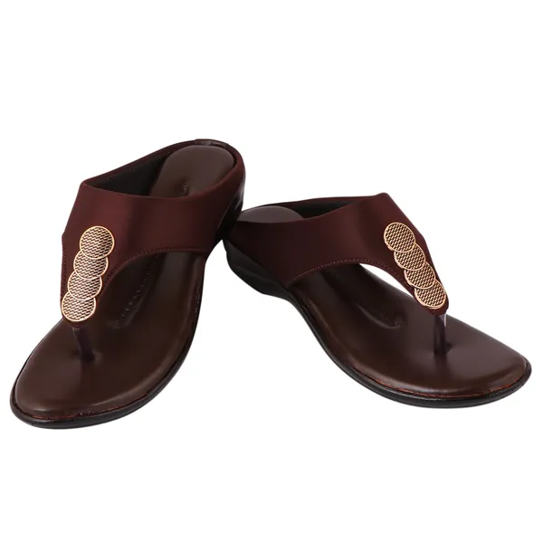 Acknew_Brown_Colour_Flat_Slipper_For_Women_&_Girls__|_Stylish_And_Comfortable_Casual_Sandal_|_Women's_Footwear_|Girls_Footwear