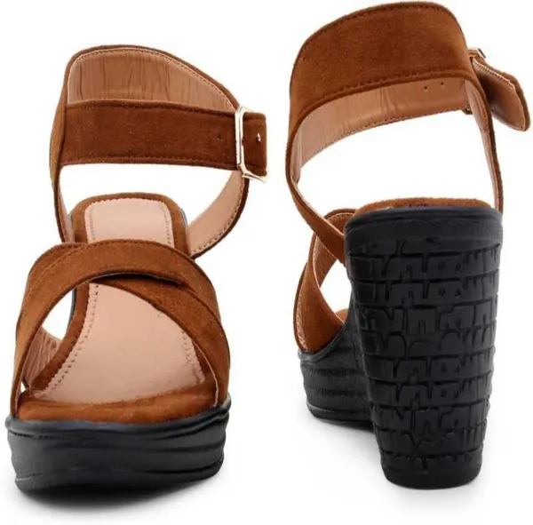 Acknew_Brown_Colour__Women's_Fashion_Wedges_Sandal_|Synthetic_Leather,_Comfortable_&_Stylish_Wedges_|_Ideal_for_Casual_&_Formal_Occasions