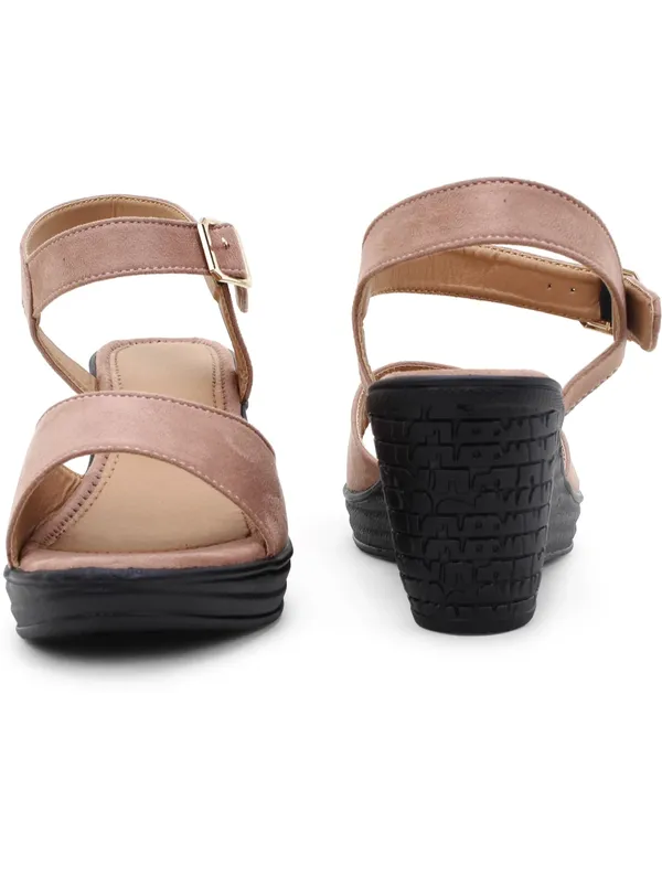 Acknew_Pink_Colour__Women's_Fashion_Wedges_Sandal_|Synthetic_Leather,_Comfortable_&_Stylish_Wedges_|_Ideal_for_Casual_&_Formal_Occasions
