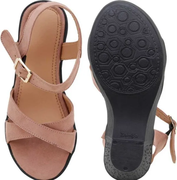 Acknew_Pink_Colour__Women's_Fashion_Wedges_Sandal_|Synthetic_Leather,_Comfortable_&_Stylish_Wedges_|_Ideal_for_Casual_&_Formal_Occasions
