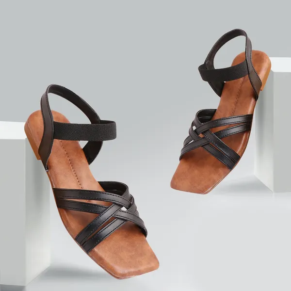 Ankle_Strap_Flat_Sandals_For_Woman_|_Stylish_And_Comfortable_Casual_Sandal_|_Women's_Footwear_|_Flats_For_Women_Daily_Use