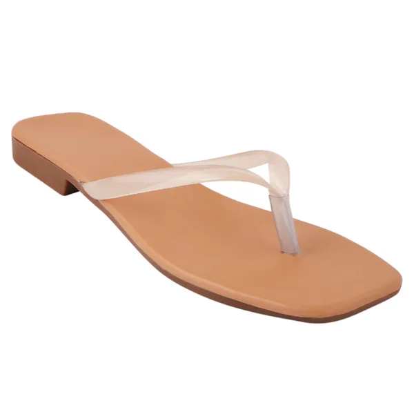 Beige_Colour_Casual_Flat_Slippers_Women_And_Girls_for_Daily_Use