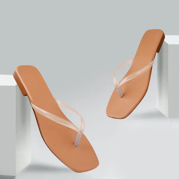 Beige_Colour_Casual_Flat_Slippers_Women_And_Girls_for_Daily_Use