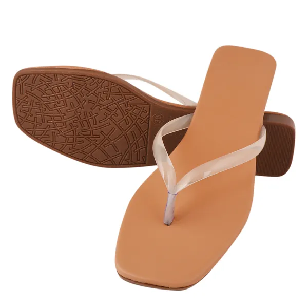 Beige_Colour_Casual_Flat_Slippers_Women_And_Girls_for_Daily_Use