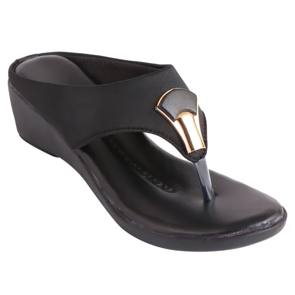 Black_Premium_Synthetic_Mid_Heel_Sandal_For_Women_&_Girls