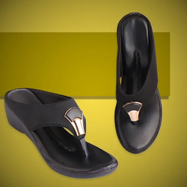 Black_Premium_Synthetic_Mid_Heel_Sandal_For_Women_&_Girls
