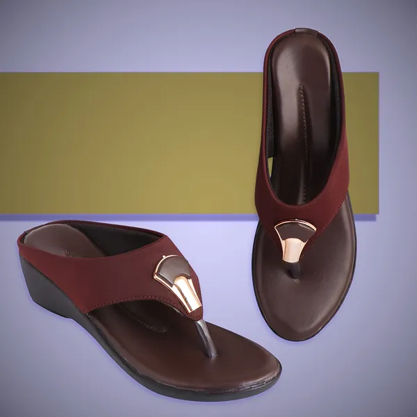 Brown_Premium_Synthetic_Mid_Heel_Sandal_For_Women_&_Girls