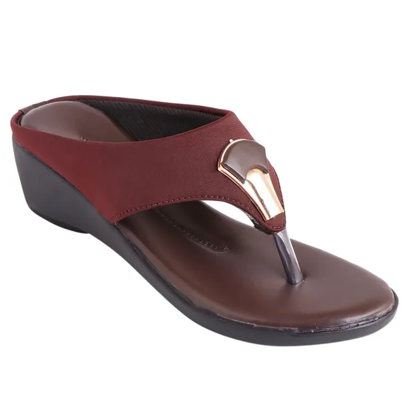 Brown_Premium_Synthetic_Mid_Heel_Sandal_For_Women_&_Girls