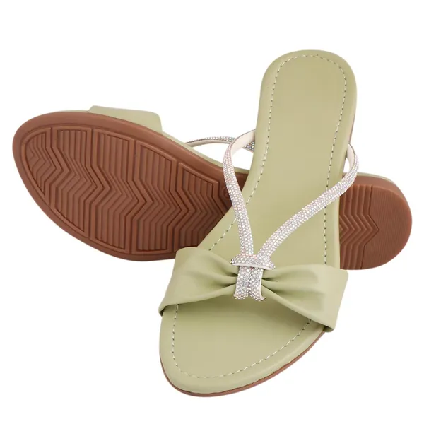 Green_Colour_Casual_Flat_Slippers_For_Women