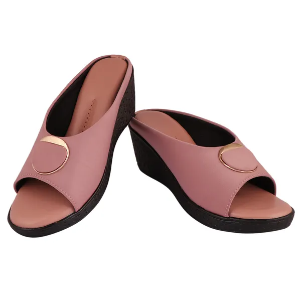 Pink_Premium_Synthetic_Medium_Heel_Sandal_For_Women