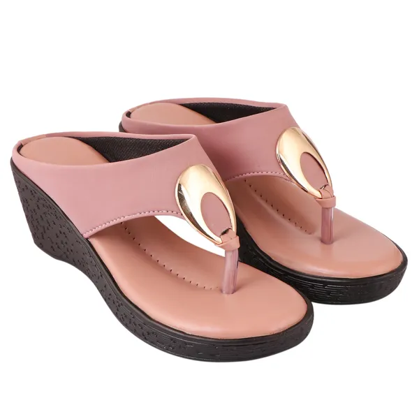 Pink_Premium_Synthetic_Medium_Heel_Sandal_For_Women