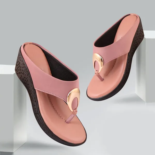 Pink_Premium_Synthetic_Medium_Heel_Sandal_For_Women