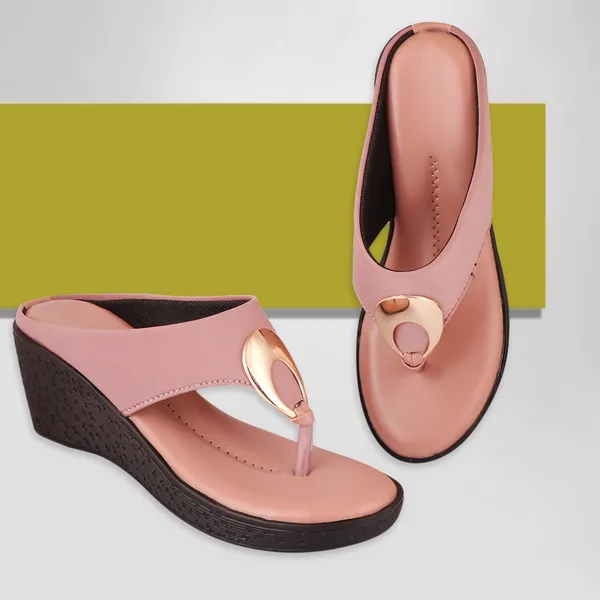 Pink_Premium_Synthetic_Medium_Heel_Sandal_For_Women