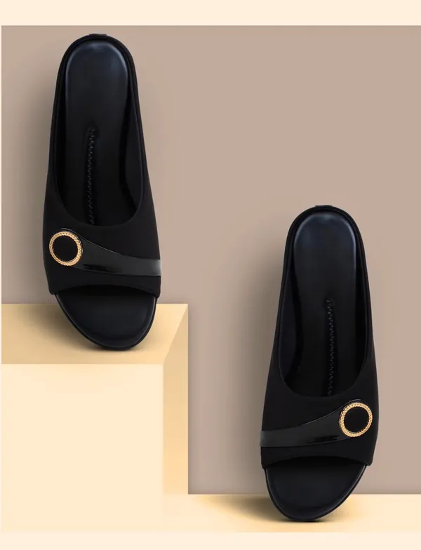 Black_Premium_Synthetic_Low_Heel_Sandal_For_Women
