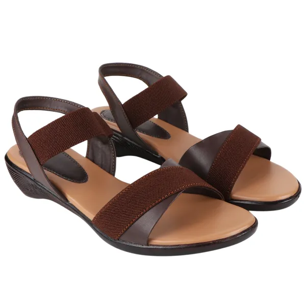 Brown_Premium_Synthetic_Low_Heel_Sandal_For_Women