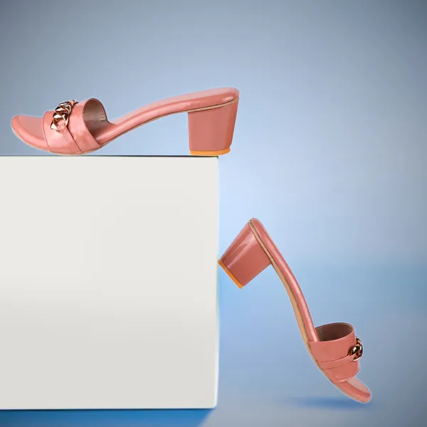 Pink_Premium_Synthetic_Medium_Heel_Sandal_For_Women