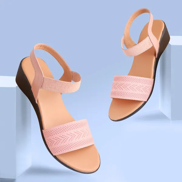 Pink_Premium_Synthetic_Low_Heel_Sandals_For_Women's_&_Girls