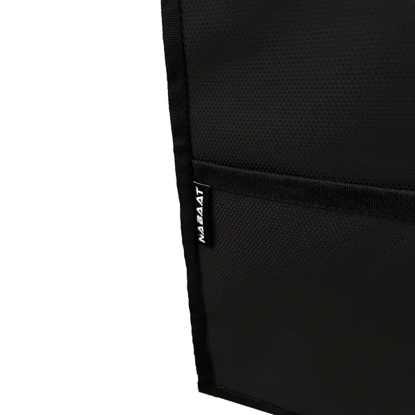 NABAAT_Fridge_Cover_for_Double_Door_Refrigerator_Kitchen_Decor_Durable_Dustproof_Waterproof_Modern_Design_with_6_Side_Pockets_for_Kitchen_Accessories_-_170_x_65cm_(Black)