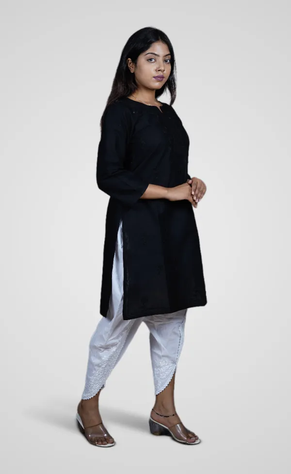 Black_Cotton_Premium_Short_Kurti_For_Women