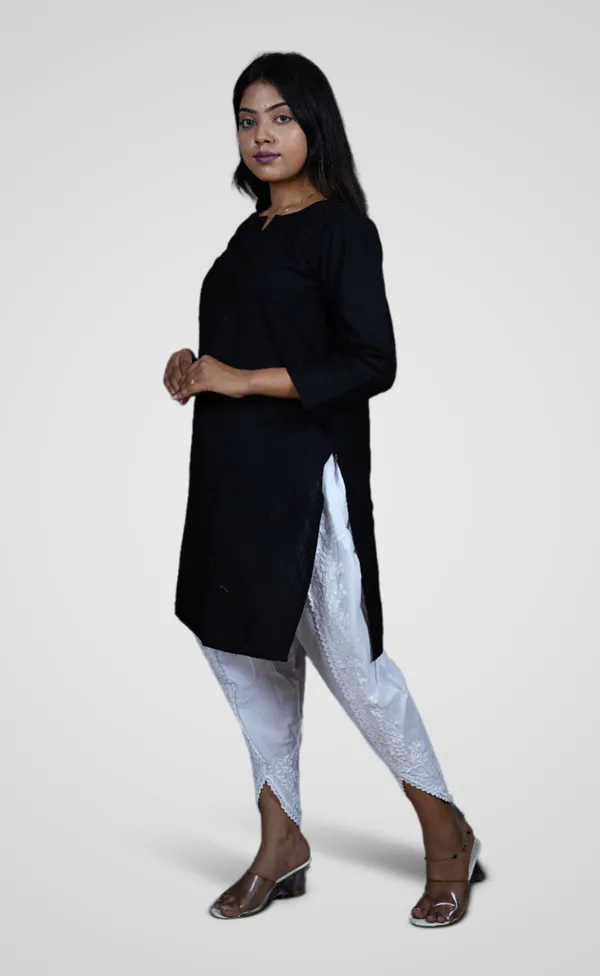 Black_Cotton_Premium_Short_Kurti_For_Women