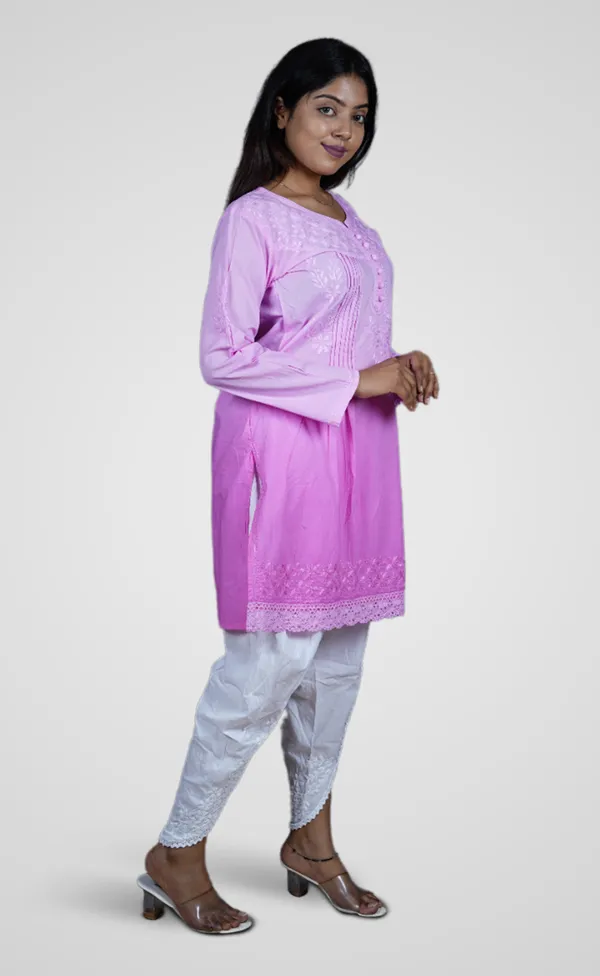 Gajri_Chanderi_Silk_Premium_Long_Kurti_For_Women