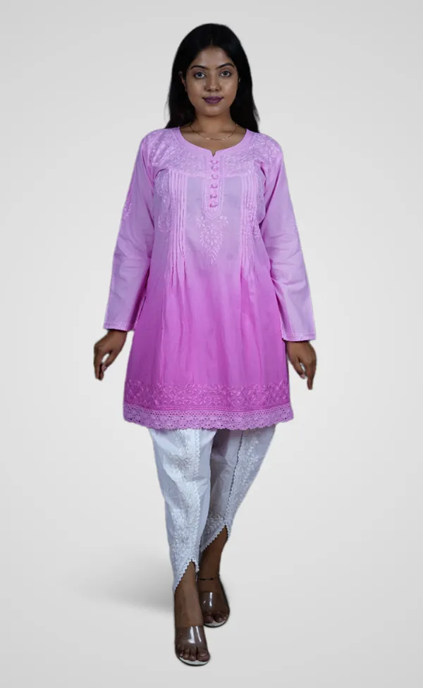 Gajri_Chanderi_Silk_Premium_Long_Kurti_For_Women