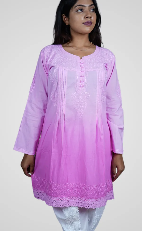 Gajri_Chanderi_Silk_Premium_Long_Kurti_For_Women