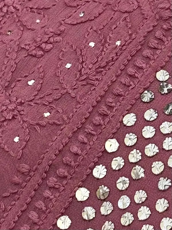 Unstitched_mauve_chikankari_pure_geogette_kurta_set